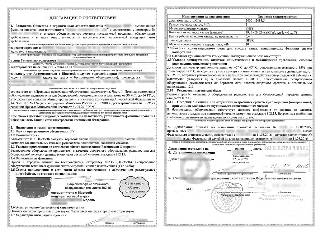 Russia FAC certification